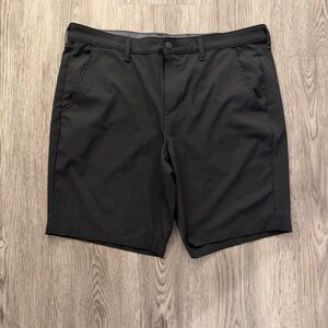 George Men's Classic Black Flat Front Shorts